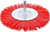 [9186BG] BGS - 9186 - Brosse plate nylon 100 mm tige 6 mm