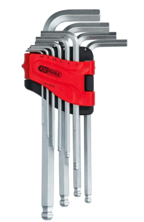 [151.5000] Kstools Jeu de clés mâles coudées six pans creux tête sphérique KSTOOLS longues - 10 pièces - 151.5000
