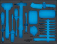 [163-143LN] HAZET - Garniture en mousse souple bimatière