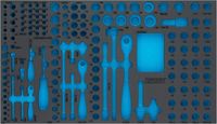 [163-481LN] HAZET - Garniture en mousse souple bimatière