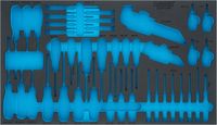 [163-527LN] HAZET - Garniture en mousse souple bimatière