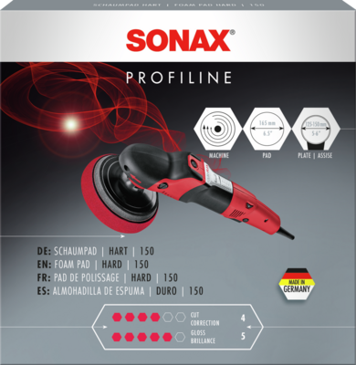 SONAX 04922410 Pad de polissage hard 150