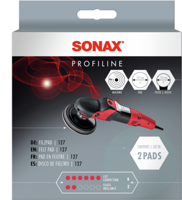 SONAX 04933000 PROFILINE Felt Pad 127 (2 pcs.)
