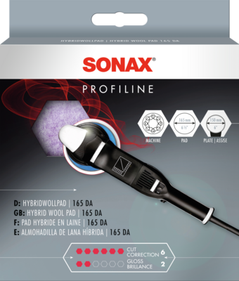 SONAX 04941000 Hybrid Wool Pad 165 DA