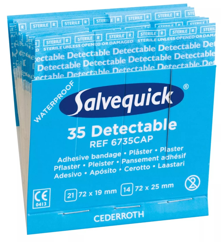 FFINGERVERBAND ELASTISCH 6 PACKUNGEN à 35 STUECK SALVEQUICK 6735CAP