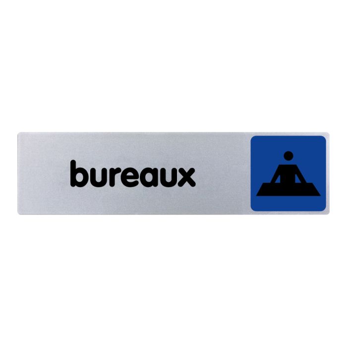 [⚠Déstockage] PANNEAU BUREAUX (TEXTE) COULEUR, PLAQUE PLEXI 170X45 (PIECE)