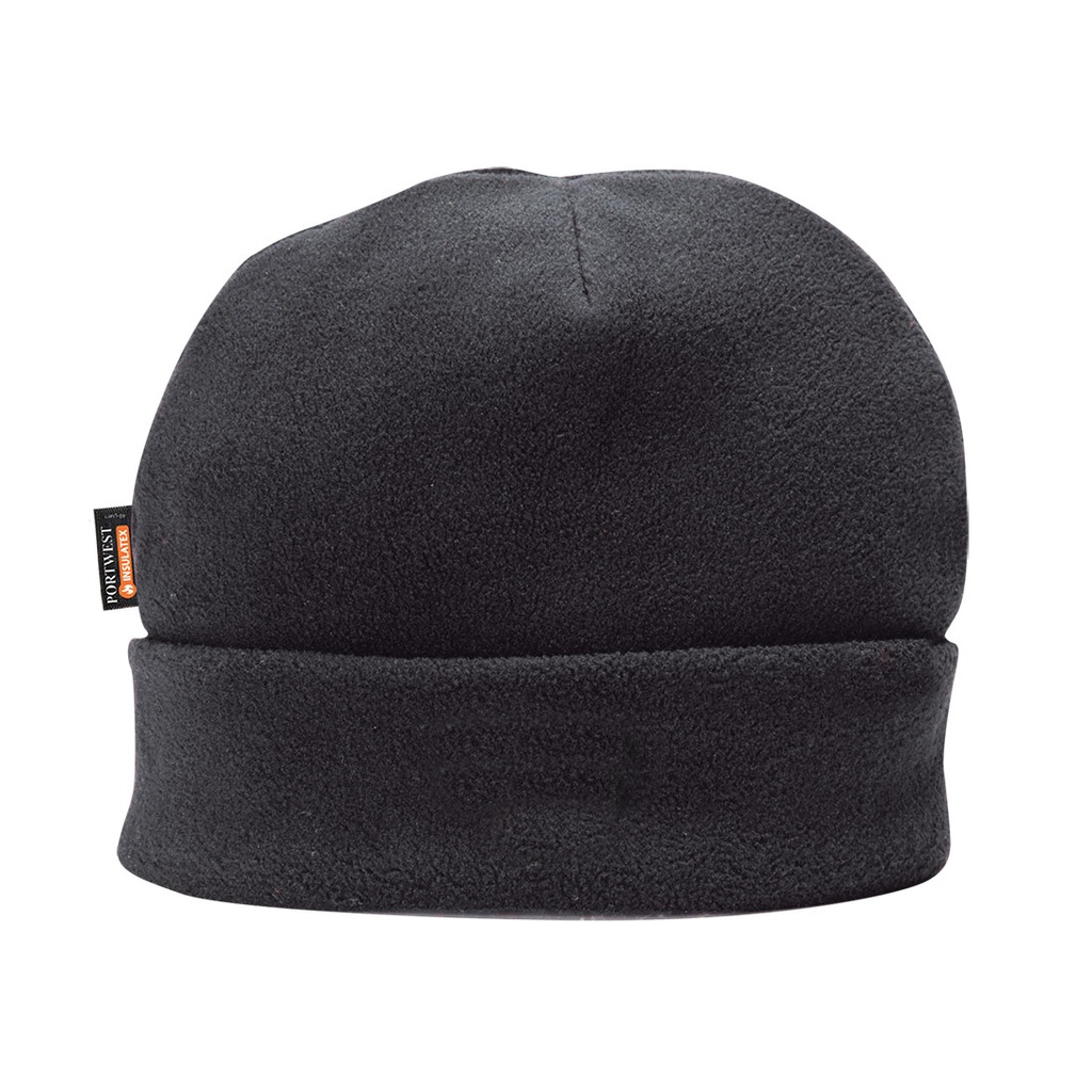 BONNET NOIR POLAIRE  DOUBLURE THINSULATE HA10N