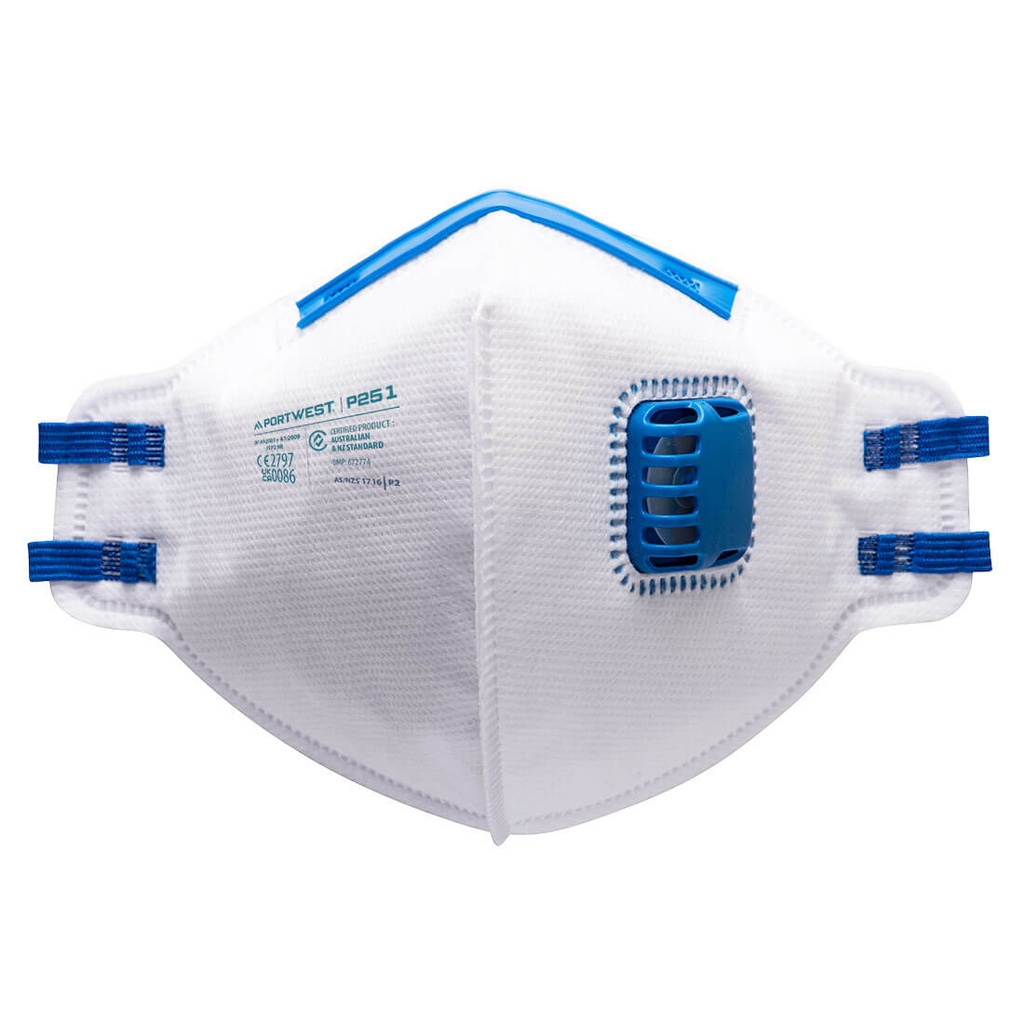 P251 - MASQUE FFP2 PLIABLE AVEC VALVE * 20 PIECES * (BOITE)