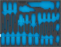 [163-526LN] HAZET - Garniture en mousse souple bimatière