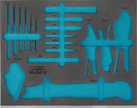 [163-535L] HAZET - Garniture en mousse souple bimatière