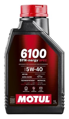 [112925Motul] Motul 6100 SYN-nergy SPEC 5W-40 1L