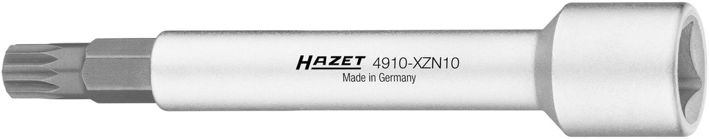 [4910-XZN10] HAZET Contre-appui pour la tige de piston 4910-XZN10 ∙ Carré creux 1/2 pouce (12,5 mm) ∙ Profil denture multiple intérieur XZN ∙ Taille M10
