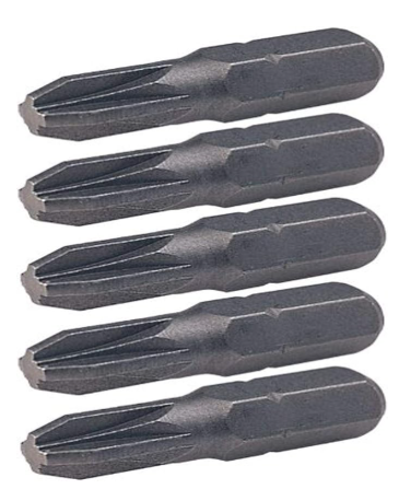 [911.2223] KS Tools 911.2223 - Boîte de 5 Embouts de Vissage POZIDRIV®, L.25 mm - 1/4'' - PZ2
