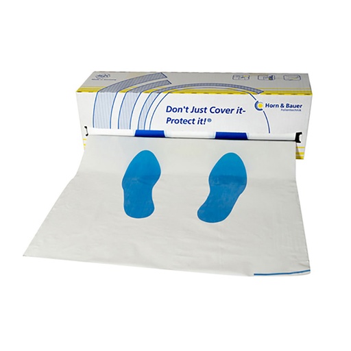Tapis de sol antidérapant blanc plastique 55x61cm 500pc