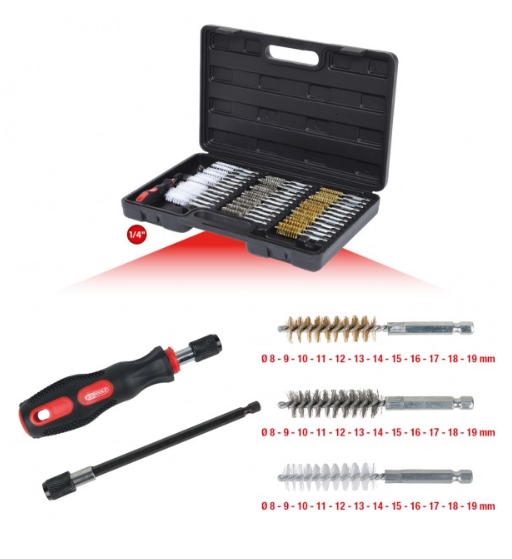 [340.0010] KSTools 340.0010 Jeu de brosses de nettoyage MASTER, 38 pcs