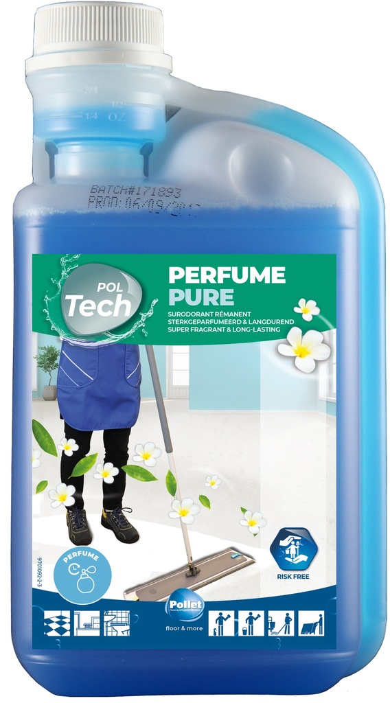 [2114244] POLTECH PERFUME PURE (6 x 1L) Détergent dégraissant sur-odorant parfum fleurie