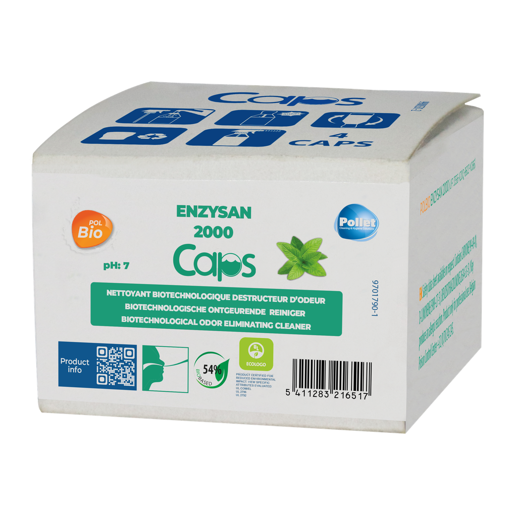 [2114173] POLBIO ENZYSAN 2000 CAPS (32 x 4) destructeur d'odeur 