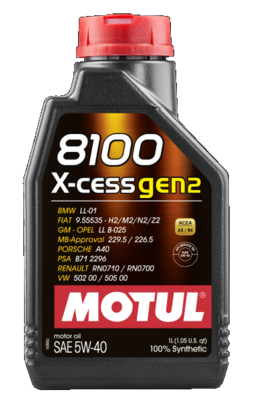 [109774Motul] Motul 8100 X-CESS GEN2 5W-40 1L