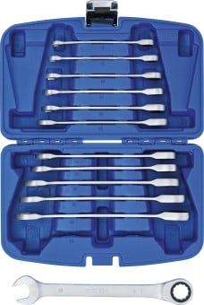 BGS - 6541 - Jeu de clés mixtes à cliquet 8 - 19 mm 12 pièces