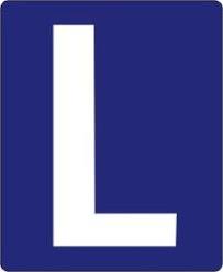 "L" BLEU - JEUNE CONDUCTEUR