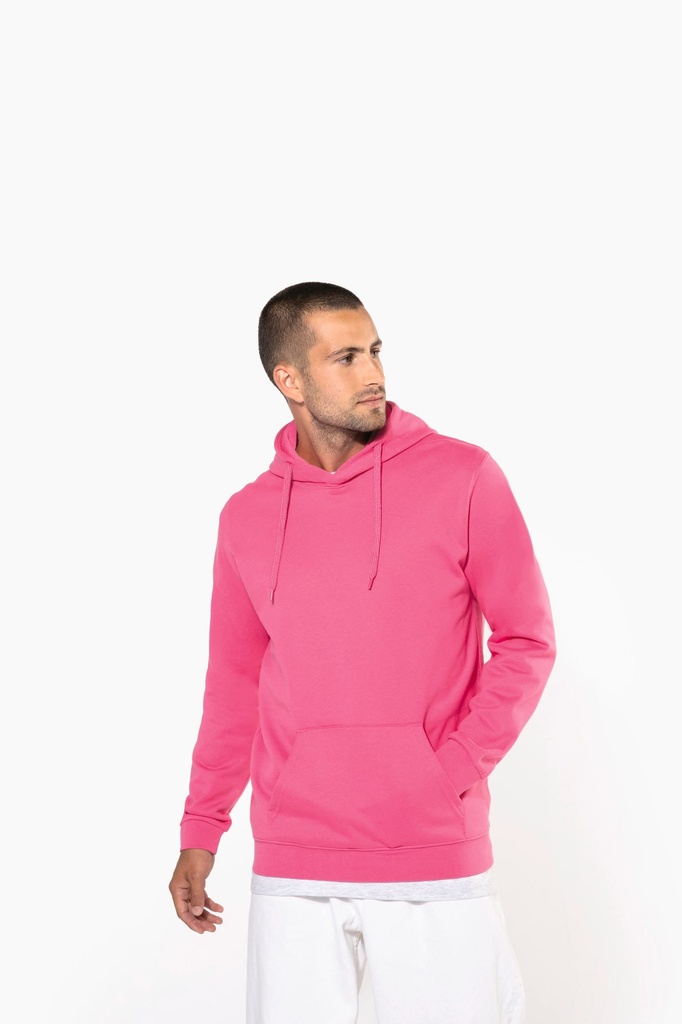 [K476-CherryRed-XS] K476 - Sweat-shirt capuche homme - CherryRed (XS)