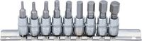 [2749BG] BGS - 2749 - Jeu de douilles à embouts 6,3 mm (1/4") six pans intérieurs 3/32" - 3/8" en pouce 9 piè