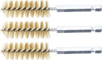 [3078-17-MBG] BGS - 3078-17-M - Brosse en laiton 17 mm 6,3 mm (1/4") 3 pièces