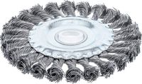 [3986BG] BGS - 3986 - Brosse plate brosse ronde tressée Ø 125 mm