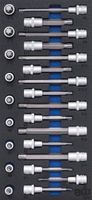 [4117BG] BGS - 4117 - Insert de servante d’atelier 1/3: Jeu de douilles à embouts 12,5 mm (1/2") Profil canne