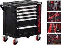 [6055BG] BGS - 6055 - Servante d’atelier 6 tiroirs 1 porte latérale avec 158 outils