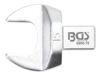 [6900-15BG] BGS - 6900-15 - Clé plate 15 mm Empreinte 9 x 12 mm