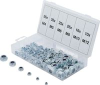 [8135BG] BGS - 8135 - Assortiment d’écrous six pans nilstop 146 pièces