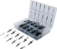 [9054BG] BGS - 9054 - Assortiment de rivets plastiques pour GM, BMW, Chrysler, VW, Ford 235 pièces