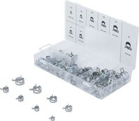 [9475BG] BGS - 9475 - Assortiment de colliers de serrage en acier à ressorts 80 pièces