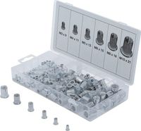 [14127BG] BGS - 14127 - Assortiment d’écrous rivets aluminium 150 pièces