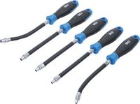 [70019BG] BGS - 70019 - Tournevis flexible avec poignée ronde profil E4 - E8 longueur de lame 150 mm 5 pièces