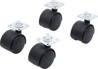 BGS - 80332 - Jeu de roulettes doubles de direction Ø 40 mm 4 pièces