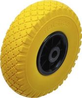 [80652BG] BGS - 80652 - Roue pour diable / chariot de transport PU, jaune/noir 260 mm