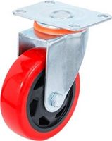 [80663BG] BGS - 80663 - Roulette de direction rouge/noire Ø 100 mm