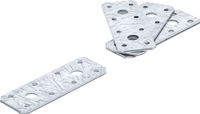 [80784BG] BGS - 80784 - Plaque de fixation plate 100 x 35 x 2 mm 4 pièces
