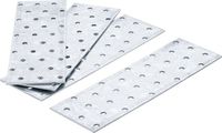 [80795BG] BGS - 80795 - Assortiment de tôles d’acier perforées 200 x 60 x 2 mm 4 pièces