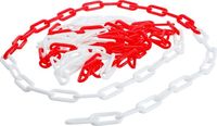 [80809BG] BGS - 80809 - Chaîne de barrage Rouge - blanc Matière plastique 5 m
