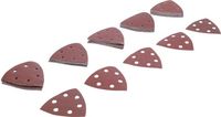 [80815BG] BGS - 80815 - Jeu de feuilles abrasives pour ponceuse triangulaire 95 x 95 mm Cal. 40 - 180 50 pièce