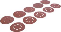 [80817BG] BGS - 80817 - Jeu de feuilles abrasives pour ponçeuse excentrée Ø 125 mm Cal. 40 - 180 25 pièces