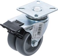 [81948BG] BGS - 81948 - Roulette double de direction avec frein Ø 75 mm