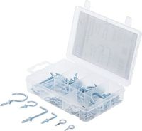 [88136BG] BGS - 88136 - Assortiment de crochets à visser 80 pièces
