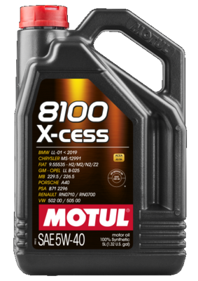 [102870MOTUL] MOTUL 8100 X-CESS 5W40 engine oil - 5L can