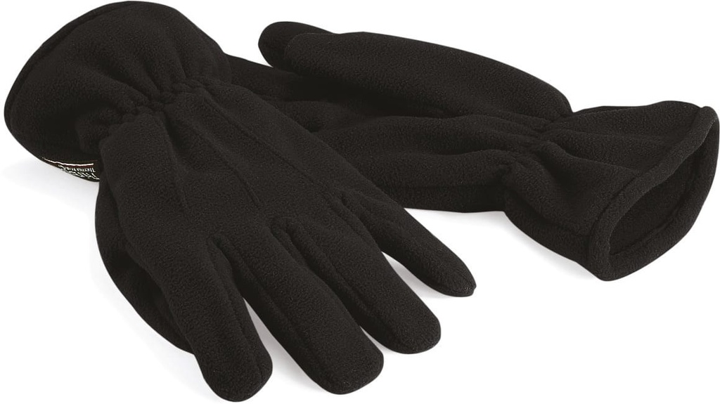 [B295-Black-S/M] B295 - Gants homme Thinsulate en Suprafleece® - Black (S/M)