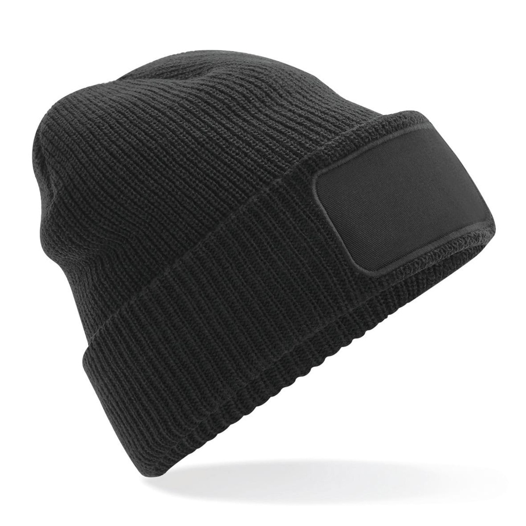 [B440-Black-OneSize] B440 - Bonnet Patch Thinsulate - Black