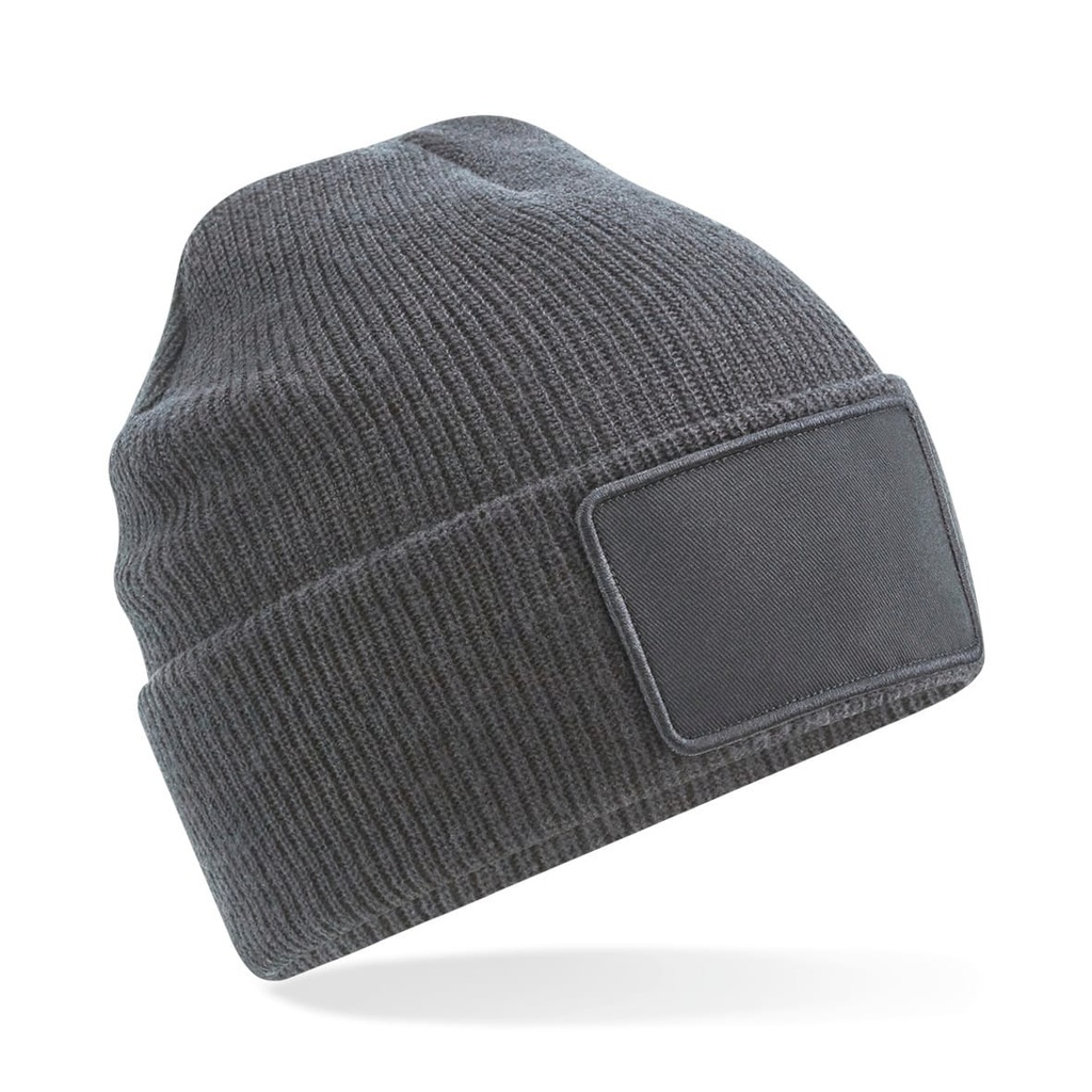 [B540-GraphiteGrey-OneSize] B540 - Bonnet Thinsulate avec patch amovible - GraphiteGrey